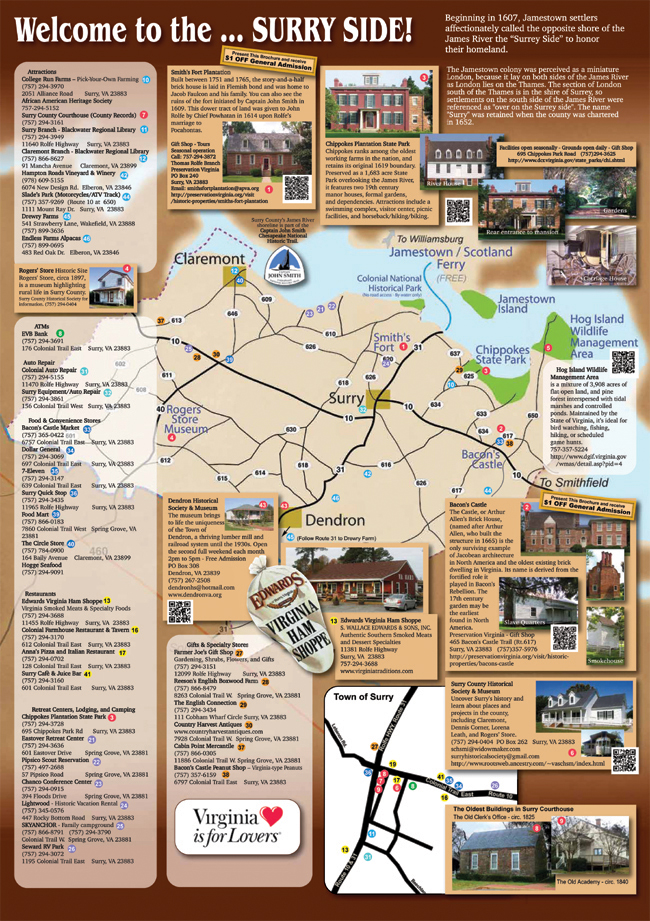Surry County VA Tourism Brochure Greg Schaale Design
